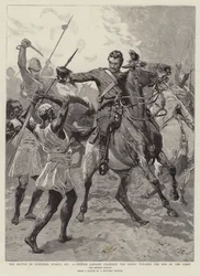 The Battle of Gemaizeh, Suakin, British Cavalry Charging the Enemy towards the End of the Fight
